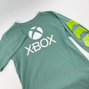 Xbox Long Sleeve Graphic‎ T-Shirt Kids Size XL 14/16 Green Controller
